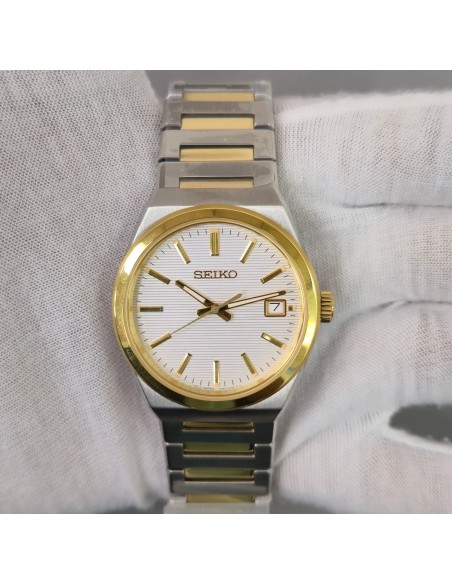 Reloj cuarzo hombre Seiko Discover More  SUR558P1 38.9mm 100m WR cristal de zafiro correa de acero