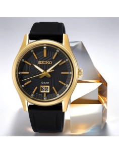 reloj cuarzo hombre Seiko Discover More SUR560P1 39.5mm 100m WR cristal de zafiro correa de silicona 67grs 2