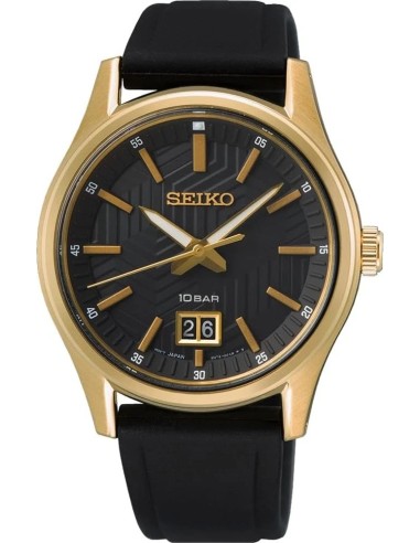 reloj cuarzo hombre Seiko Discover More SUR560P1 39.5mm 100m WR cristal de zafiro correa de silicona 67grs