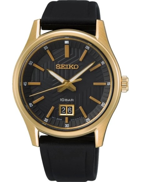 reloj cuarzo hombre Seiko Discover More SUR560P1 39.5mm 100m WR cristal de zafiro correa de silicona 67grs