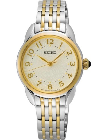 reloj mujer cuarzo clásico Seiko Discover More SUR562P1 28.7mm 50m WR correa de acero 59grs