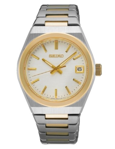reloj cuarzo mujer Seiko Discover More SUR578P1 34mm cristal de zafiro 100m WR 95grs correa de acero