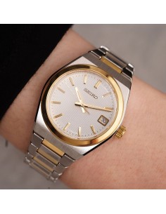 reloj cuarzo mujer Seiko Discover More SUR578P1 34mm cristal de zafiro 100m WR 95grs correa de acero 2