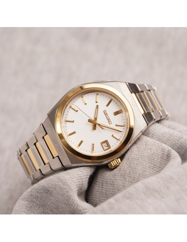 reloj cuarzo mujer Seiko Discover More SUR578P1 34mm cristal de zafiro 100m WR 95grs correa de acero