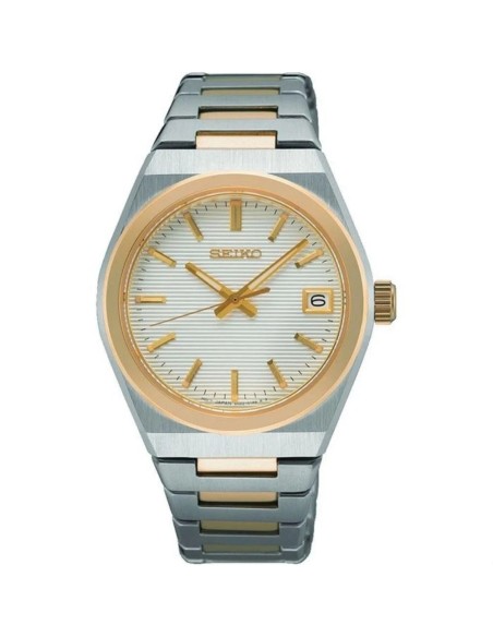 reloj cuarzo mujer Seiko Discover More SUR578P1 34mm cristal de zafiro 100m WR 95grs correa de acero