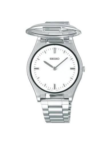 cuarzo unisex Táctil  Seiko SQBR019 (ideal para invidentes o personas con dificultades visión)  JDM 36mm  cal. 7C17
