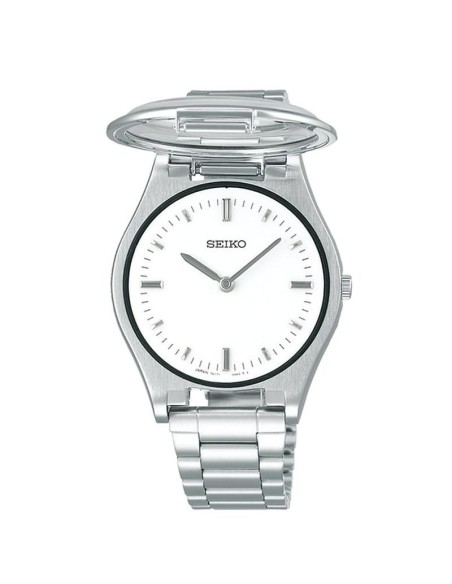 cuarzo unisex Táctil  Seiko SQBR019 (ideal para invidentes o personas con dificultades visión)  JDM 36mm  cal. 7C17