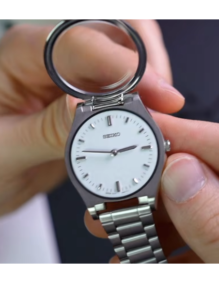 cuarzo unisex Táctil  Seiko SQBR019 (ideal para invidentes o personas con dificultades visión)  JDM 36mm  cal. 7C17