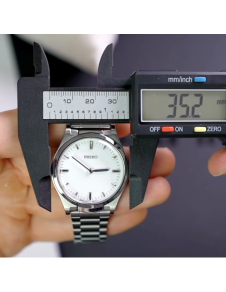 cuarzo unisex Táctil  Seiko SQBR019 (ideal para invidentes o personas con dificultades visión)  JDM 36mm  cal. 7C17