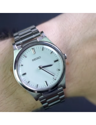 cuarzo unisex Táctil  Seiko SQBR019 (ideal para invidentes o personas con dificultades visión)  JDM 36mm  cal. 7C17