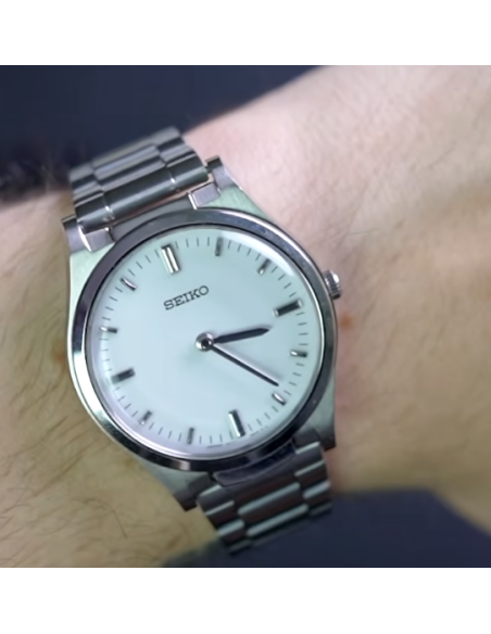 cuarzo unisex Táctil  Seiko SQBR019 (ideal para invidentes o personas con dificultades visión)  JDM 36mm  cal. 7C17