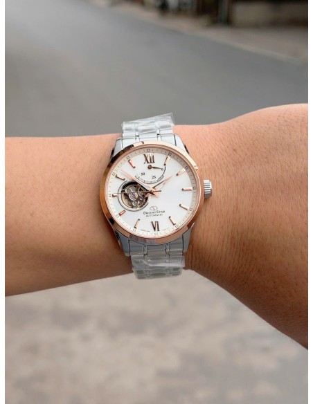 automático hombre Orient Star Contemporary Semi-Skeleton RK-AT0023S JDM 39.3mm 100m  zafiro