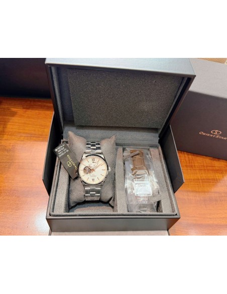 automático hombre Orient Star Contemporary Skeleton RK-AT0024S JDM 39.3mm 100m zafiro