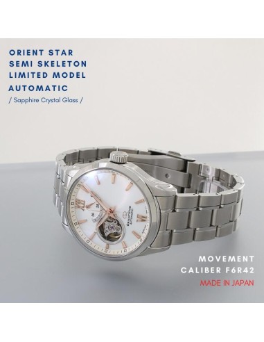 automático hombre Orient Star Contemporary Skeleton RK-AT0024S JDM 39.3mm 100m zafiro