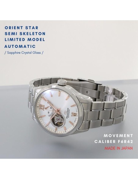 automático hombre Orient Star Contemporary Skeleton RK-AT0024S JDM 39.3mm 100m zafiro