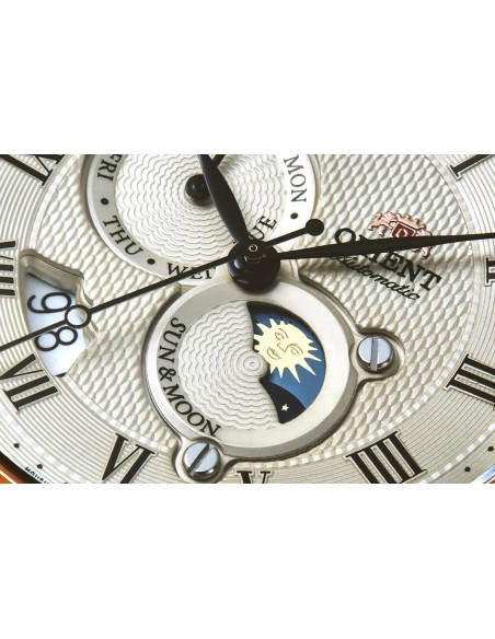 automático hombre Orient Sun & Moon RN-AK0001S JDM 42.5mm 50m WR cristal de zafiro