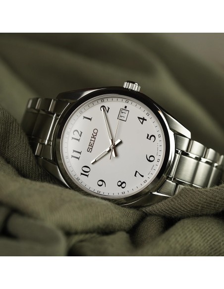 cuarzo hombre Seiko Discover More SUR459P1 40.2mm 100m WR cristal de zafiro