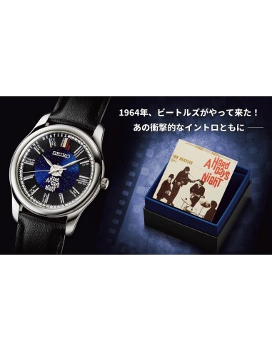 unisex Seiko THE BEATLES A Hard Day's Night JDM Limited Edition 60 aniversario 35mm hecho en Japón