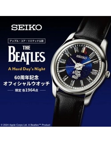 unisex Seiko THE BEATLES A Hard Day's Night JDM Limited Edition 60 aniversario 35mm hecho en Japón