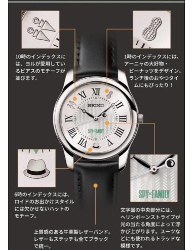 unisex cuarzo SEIKO × SPY × FAMILY THE FORGERS OFF STYLE Limited Edition Made in Japan 35mm