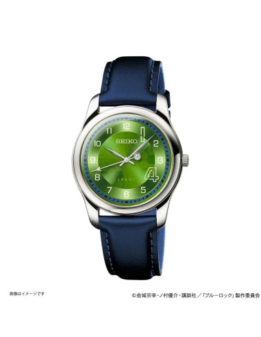 cuarzo Seiko BLUE LOCK Yoichi Isagi JDM 35mm hecho en Japón correa de cuero