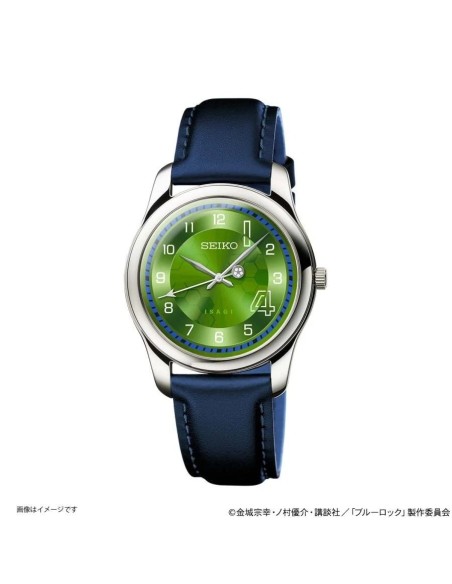cuarzo Seiko BLUE LOCK Yoichi Isagi JDM 35mm hecho en Japón correa de cuero