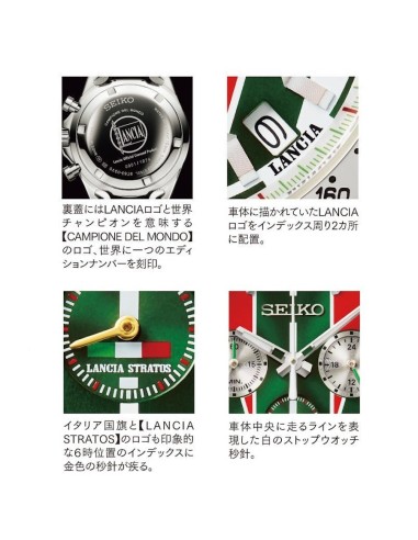 Seiko Lancia Stratos 50th Anniversary JDM 39.8mm hecho en Japón 100m