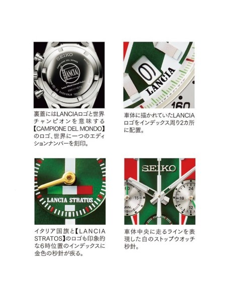 Seiko Lancia Stratos 50th Anniversary JDM 39.8mm hecho en Japón 100m