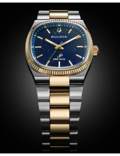 unisex cuarzo Bulova Super Seville 98A337 35mm 262kHz (cuarzo alta precisión) cristal de zafiro