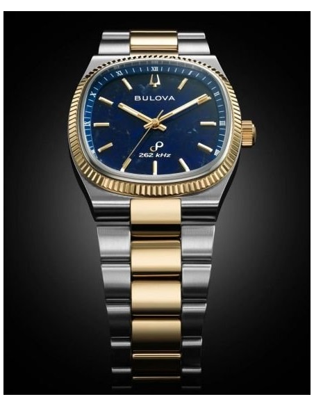 unisex cuarzo Bulova Super Seville 98A337 35mm 262kHz (cuarzo alta precisión) cristal de zafiro
