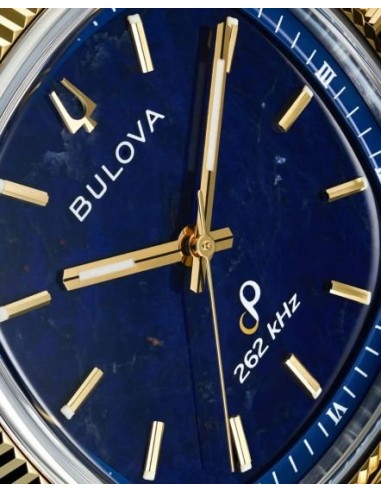 unisex cuarzo Bulova Super Seville 98A337 35mm 262kHz (cuarzo alta precisión) cristal de zafiro