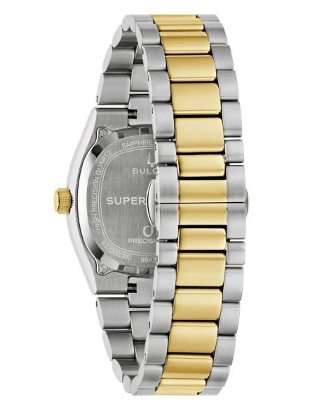 unisex cuarzo Bulova Super Seville 98A337 35mm 262kHz (cuarzo alta precisión) cristal de zafiro