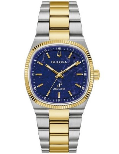 unisex cuarzo Bulova Super Seville 98A337 35mm 262kHz (cuarzo alta precisión) cristal de zafiro