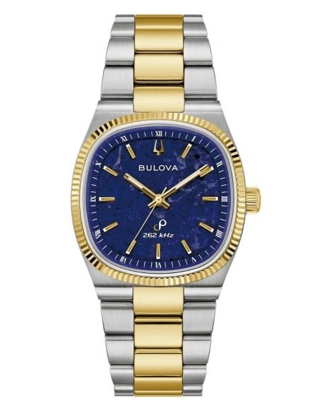 unisex cuarzo Bulova Super Seville 98A337 35mm 262kHz (cuarzo alta precisión) cristal de zafiro