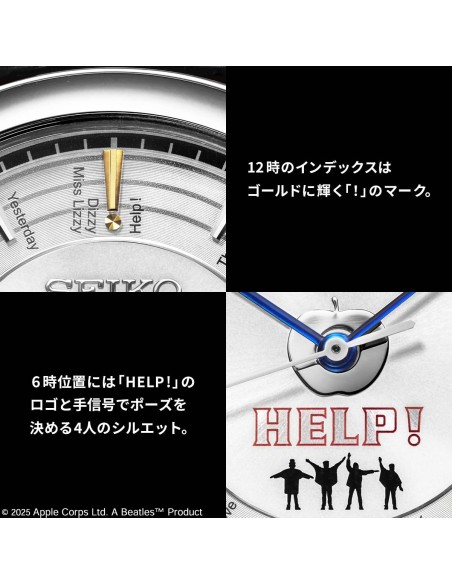 unisex Seiko THE BEATLES HELP! JDM 35mm Limited Edition hecho en Japón