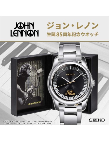 cuarzo Seiko John Lennon JDM Limited Edition hecho en Japón 35mm correa de acero