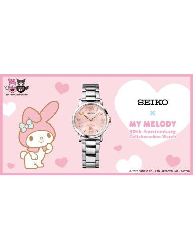 mujer cuarzo  Seiko My Melody 50th Anniversary Limited Edition JDM 29.1mm hecho en Japón