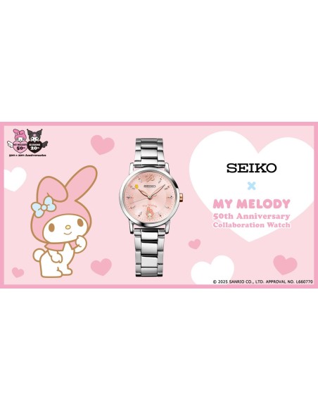 mujer cuarzo  Seiko My Melody 50th Anniversary Limited Edition JDM 29.1mm hecho en Japón