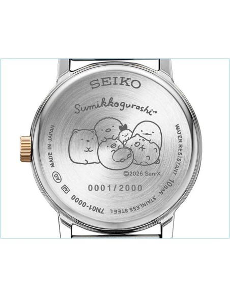 cuarzo mujer Seiko Sumikko Gurashi JDM 29.1mm hecho en Japón 100m