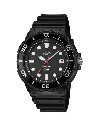 Casio MRW-240H-1E1JF JDM 44.6mm 100m WR correa de silicona JDM (mercado interior japonés)