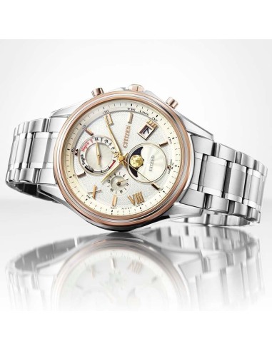 solar radiocontrol titanio hombre Citizen Exceed Luna Program BY1026-65A JDM 41mm hecho en Japón