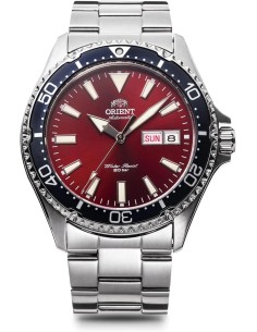 Orient Kamasu RN-AA0003R JDM 41.8mm cristal de zafiro 200m WR English-Kanji