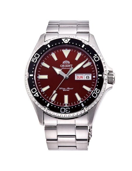 Orient Kamasu RN-AA0003R JDM 41.8mm cristal de zafiro 200m WR English-Kanji