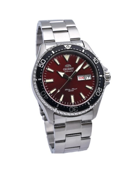 Orient Kamasu RN-AA0003R JDM 41.8mm cristal de zafiro 200m WR English-Kanji