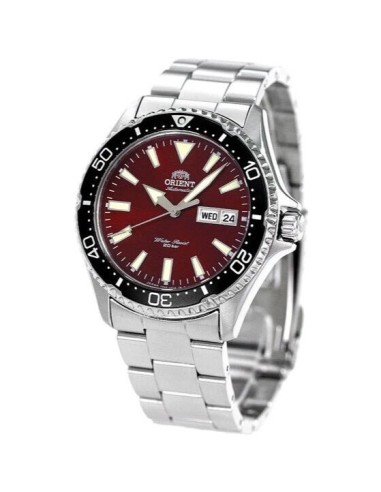 Orient Kamasu RN-AA0003R JDM 41.8mm cristal de zafiro 200m WR English-Kanji