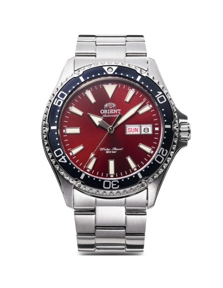 Orient Kamasu RN-AA0003R JDM 41.8mm cristal de zafiro 200m WR English-Kanji