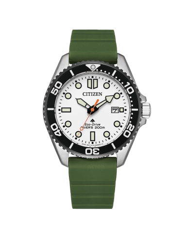 solar buceo hombre Citizen Promaster Marine BN0265-00A   40.6mm 200m WR cristal de zafiro  correa de silicona