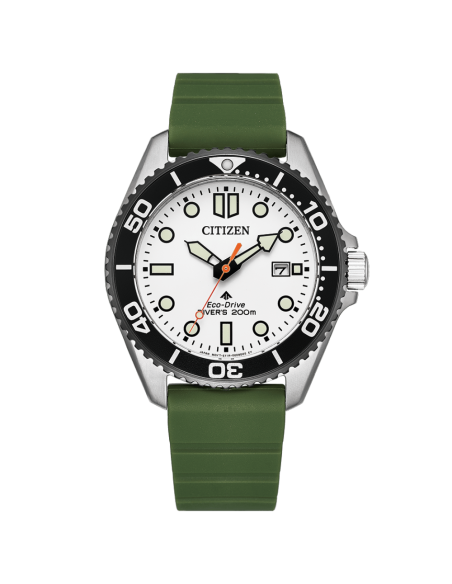 solar buceo hombre Citizen Promaster Marine BN0265-00A   40.6mm 200m WR cristal de zafiro  correa de silicona