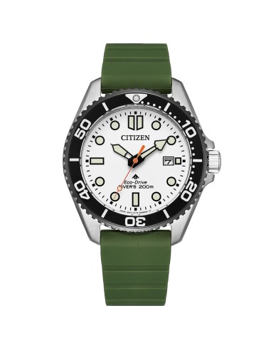solar buceo hombre Citizen Promaster Marine BN0265-00A   40.6mm 200m WR cristal de zafiro  correa de silicona