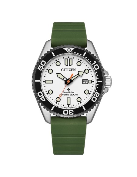 solar buceo hombre Citizen Promaster Marine BN0265-00A   40.6mm 200m WR cristal de zafiro  correa de silicona